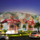 Illustration for article titled Sweeping stadium designs for the 2022 FIFA World Cup in Qatar